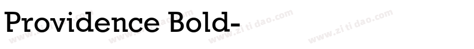 Providence Bold字体转换